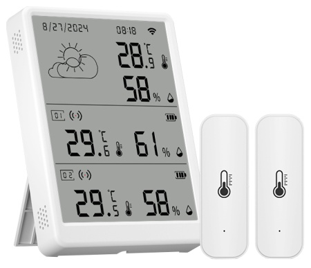 CARCAM Tuya WIFI Temperature Humidity Monitor With Extra Sensor TH16-R2