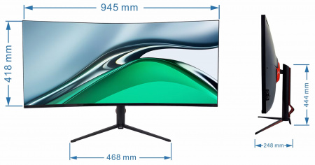 CARCAM Ultrawide Curved Monitor 40'' 75Hz (CCLED40C75)