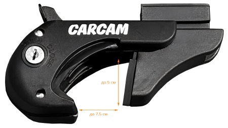Багажник на рейлинги CARCAM ROOF RAIL 1350 мм 1 поперечина (CC8706) Silver