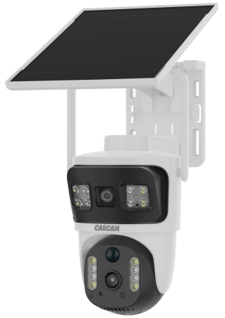 CARCAM 4MP Solar Outdoor PTZ Dual View Camera V380BP5Plus-WIFI