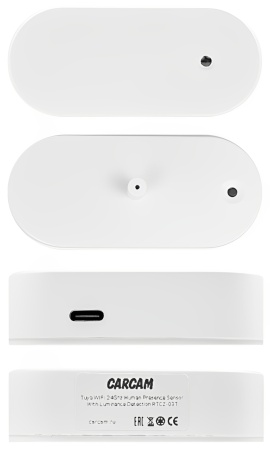 CARCAM Tuya WIFI 2.4Ghz Human Presence Sensor With Luminance Detection RTCZ-03T