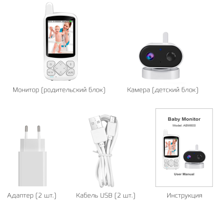 CARCAM Wireless Baby Monitor Camera (XMABM800)