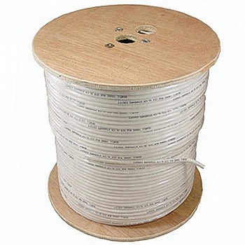 Кабель коаксиальный RG-59U, 75 Ом (CCA, AL) + 2x0.75 мм2 CCA, 30 м