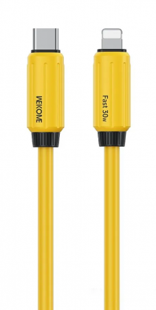 Wekome Fast Data Cable Type-C to Lighting 30W (WDC-29) Yellow
