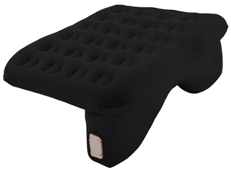 CARCAM Inflatable Back Seat Auto Airbed, Auto Air Pump, Repair Kit, 135x85 cm. (CCMTE1750) Black