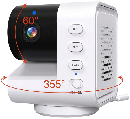 CARCAM Wireless Baby Monitor PTZ Camera (CCABM790)