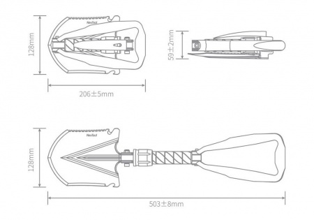 Xiaomi NexTool Nato Multifunctional Folding Shovel (NE20033)