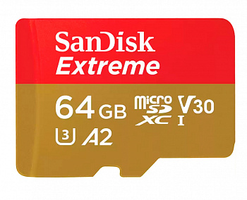 SanDisk Extreme 64GB microSDXC UHS-I (SDSQXAH-064G-GN6MN)