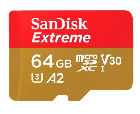SanDisk Extreme 64GB microSDXC UHS-I (SDSQXAH-064G-GN6MN)