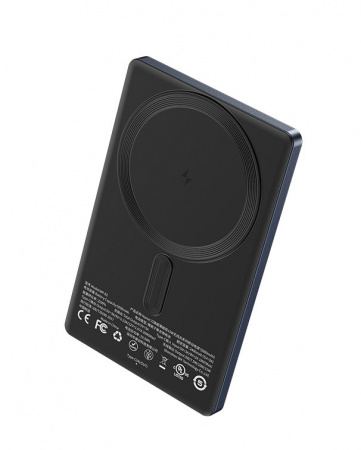 Wekome Blade Ultra-Thin Magnetic Wireless Power Bank 15W 5000 mAh Type-C (WP-82) Blue